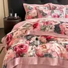 Conjunto de Cama de Veludo de Leite de Inverno Espessado Luxo Leve High-End Capa de Edredom de Flanela Coral de Dupla Face Lençol de Cama de Flanela