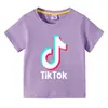 TikTok TikTok ropa nueva para niños camiseta de manga corta de verano para niños y niñas camiseta interior camiseta de manga corta top para niños