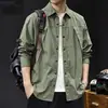 Camisa de manga larga para hombre estilo montaña para exteriores 2026, chaqueta casual de marca moderna, suave, versátil para primavera y otoño