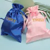 Bolsas Redondas de Tela Satinada para Empaquetar Dulces, Bolsas Satinadas con Cordón, Bolsas Pequeñas para Dulces al por Mayor, Se Pueden Imprimir con Logo, Exclusivamente para Suministro Transfronterizo