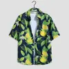 Roupas de coco Sanya plus size, camisa solta de casal hip-hop, manga curta, mahjong, flor, estilo retrô Hong Kong, estilo japonês para homens e mulheres