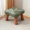 Banqueta pequena para casa, banqueta baixa para trocar sapatos na porta, resistente e durável, banco pequeno criativo de trevo de quatro folhas, banqueta popular para crianças