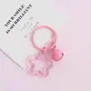 Llavero Colgante de Estrella de Cinco Puntas Transparente de Acrílico de Colores Estilo Ins para Bolsos de Mujer Accesorios de Adorno Colgante DIY Venta al por Mayor