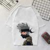 Playera de Manga Corta para Hombre 2019 Cuello Redondo Estampado Kakashi Oversize Holgada para Pareja Manga Corta Top Estilo Pareja