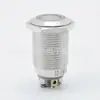 Interruptor de botão de pressão de metal 16mm cabeça chata autotravante auto-retorno luz LED anel de luz pé rosqueado interruptor à prova d'água