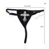 Cadena cruzada de diamantes de Amazon para mujer, estilo europeo y americano, para bikini, bragas con diamantes de imitación
