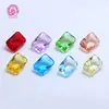 Fábrica Personalizada Retangular Chanfrado Flor de Gelo Vidro Lapidado Pedra Preciosa 10*14mm Pequena Octogonal Flor de Gelo Lapidada Pedra Solta Personalização