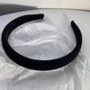 Aro de cabelo Cor Sólida Tecido Esponja Carimbo de Cabelo Internet Popular Bonito ~ Retro Simples Headband Branco Acessórios de Cabelo de Saída