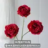 3 rosas artificiais em pintura a óleo, flores artificiais para decoração de casamento, decoração de casa e hotel, rosas artificiais para atacado transfronteiriço