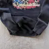 Sudadera con capucha de punto retro europea y americana, estilo punk oscuro, Harajuku, subcultura gótica, moderna, alta calle, Y2K