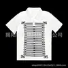 Europeu e Americano 2026 Comércio Exterior Y2K Retro Punk Americano Manga Curta Estampado Camisa Polo T-shirt High Street Casual Wear Ootd