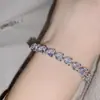 Pulseira Versa Seiko rosa coração joia de amor banhada a 18K Rosa Morgan brilhante pulseira de amor para casal