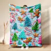 Manta Caliente de Venta Caliente en Amazon Regalo de Navidad Árbol de Navidad Manta de Franela Polar Manta para Siesta