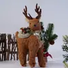 Adornos de Reno Navideño, Accesorios para Fotos, Decoraciones Navideñas, Decoración de Ambiente para Mesa y Ventana, Pequeños Renos Realistas