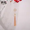 Flores de Estilo Nacional São Lindas e a Lua Está Redonda Franja Franjas Hanfu Traje Antigo Gola de Pressionar Acessórios Acessórios de Vestuário Pingente Embalagem Presentes Atacado