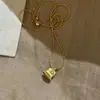 "Ringtone Dream" Collar de Campana de Navidad Italiana Cepillada para Deseos de Navidad, Cadena de Clavícula Brillante con Copo de Nieve para Mujer