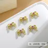 Accesorios para Uñas Estilo Nuevo Mariposa Tres Dimensiones Moño Hueco Pedrería Metálico para Uñas DIY Decoraciones de Uñas Portátiles Cristal