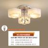 Luminária de sala de estar simples e moderna, luminária de teto LED, luminária de quarto, lâmpada de cristal romântica e quente, lâmpada de atmosfera redonda, iluminação