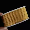 2/3.5mm Cordón Redondo Suave de Grano Fino Cordón para Joyería Pulsera Collar Cuerda de Mano Cordón sin Tejido Semiacabado Materiales para Manualidades DIY
