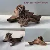 Notas de Agua Dulce 20cm Pequeño Tronco Flotante Paisajismo de Acuario Escondite Plataforma para Tomar el Sol de Tortuga Teca Morada Pura No Requiere Hervir