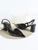 Zapatos de Tacón Alto con Estampado de Leopardo Burdeos, Patchwork, Espalda Descubierta, Gran Tamaño, Comercio Exterior Transfronterizo Europeo y Americano, Sandalias de Tacón Grueso, Zapatos Individuales