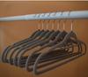 Cabide Organizador de Plástico Transparente com Flocagem Nova de Veludo, 42cm, para Adultos, para Guarda-Roupa
