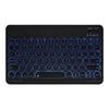 Adequado para Tablet Apple Teclado Sem Fio Bluetooth Retro Tecla Redonda Telefone Celular iPad Retroiluminação Colorida Silencioso Arroz
