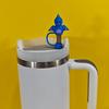 Tapón de Pajita de Silicona Dibujo Animado Animal Lindo 10mm Tapa Antipolvo para Pajita de Vaso de Agua Silicona de Grado Alimenticio Tapa de Pajita Universal