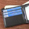 Carteira Masculina Novo Modelo Transfronteiriça, Porta-Cartões Estilo Curto, Grande Capacidade, Couro PU, Sensação de Alto Padrão, Carteira com Múltiplos Porta-Cartões para Homens