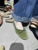 Sapatos de Vovó Artesanais Estilo Coreano 2025 Primavera/Verão Novos Retro Mary Jane Planos Simples Versáteis Sapatos de Ballet de Veludo
