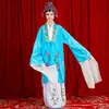 Figurino de ópera feminino Hua Dan estilo chinês performance de ópera Yue ópera novo estilo Huangmei ópera bonito conjunto completo figurino de ópera Hua Dan figurino de performance