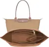Bolsa Cosmética de Fieltro Bolsa Longxiang Múltiples Compartimentos Gran Capacidad Bolsa de Almacenamiento Forrada Bolsa de Fieltro con Forro con Forma de Empanadilla