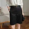 Pantalones Casuales de Traje para Mujer Modernos y Sofisticados, Nuevos Shorts de Pierna Ancha con Caída de Cintura Alta para Verano 2025