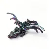 Dragón Impreso en 3D con Doble Cuerno, Figura Móvil Articulada Flexible, Juguete de Animal Realista con Alas, Dragón Grande con Cuernos