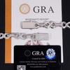Nuevo Pulsera Hip Hop Europea y Americana de 13 mm Juego Completo de Plata S925 Moissanita Cadena de 8 caracteres Personalizada HIPHOP Europeo y Americano