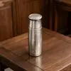 Termo de gran capacidad de titanio puro, taza de titanio de doble capa para la salud, taza de negocio para preparar té con separación de té y agua, taza de regalo de alta gama