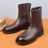 Botines Chelsea, botas Martin de caña alta, botines tipo chimenea sin cordones para hombre y mujer, botines de motociclista minimalistas de alta gama, tenis de caña alta versátiles de moda
