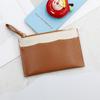 Billetera Pequeña Cross-Border Color Block 2026 para Mujer, Monedero de Alta Gama, Estilo Japonés Patrón Lichi, Ranuras Múltiples para Tarjetas, Portamonedas y Tarjetas