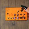 Venta Caliente Transfronteriza Aretes Pequeños de Halloween Atmósfera de Terror Calabaza Cráneo Araña Set de Aretes Combinados Festivos