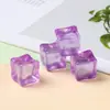 Cubos de Gelo Luminosos de Acrílico Cubos de Gelo Coloridos Artificiais Estéreo Venda por Atacado Microscópicos Props DIY Acessórios para Joias Artesanais