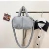Bolsa de Mão Acolchoada de Algodão Versátil e na Moda para Mulheres, Bolsa de Ombro Leve Dopamina Tendência 2026, Bolsa Transversal Casual Estilo Coreano