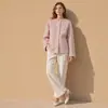 Abrigo de Cachemira Pura Otoño/Invierno 2026 Abrigo de Lana Doble Faz para Mujeres Menudas Abrigo de Lana y Cachemira para Viajar al Trabajo para Mujeres