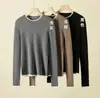 Camiseta base de punto fino 100% lana de calibre 18, sin costuras, lavable a máquina para mujer, suéter de punto de hilo Yangzi, corte ajustado, otoño e invierno