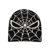 Comércio exterior transfronteiriço Halloween teia de aranha engraçado pulôver cap tendência hip-hop homens e mulheres esqui ao ar livre malha boné frio
