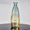 Jarrón de Cristal Creativo con Relieve de Moda para Decoración de Arreglos Florales en la Sala de Estar, Difusor de Varillas sin Llama para Difusión de Aceites Esenciales