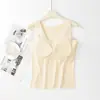 Chal Cálido para Mujer con Almohadillas Integradas en el Pecho, Forro Polar Térmico, Sin Costuras, Terciopelo Plus, Engrosado, Color Sólido, Nueva Temporada Otoño/Invierno Ropa Interior