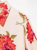 Atacado Verão 2026 Nova Roupa Feminina Estilo Europeu e Americano Camisa com Estampa Floral 7345
