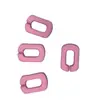 Pintura de Goma de Color Hebilla de Cadena Llavero de Bolso Funda de Teléfono Móvil Hebilla de Cadena Cuadrada 20x30mm Accesorios para Joyería DIY
