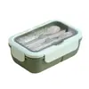 Lonchera que se puede usar en el microondas, Lonchera portátil para oficinistas y estudiantes, Cubiertos, Cuchara, Caja de almacenamiento de alimentos, Juego de grado alimenticio