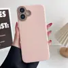 Capa de celular simples de couro liso com furos finos para iPhone16promax antiqueda 14 cor sólida 12 novo 11/15